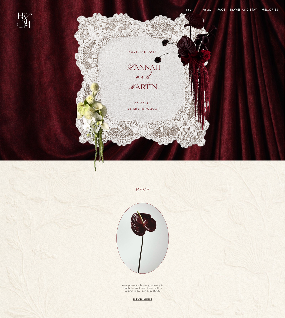 Site de mariage sur-mesure